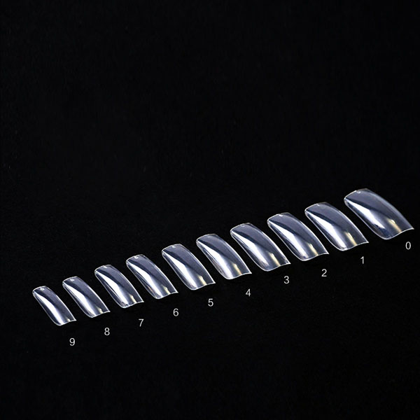 500pcs Transparent Color Half Cover French Nails Tips Art Artificial Acrylic Gel UV Manicure Set