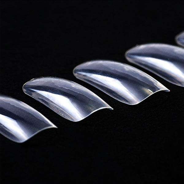500pcs Transparent Color Half Cover French Nails Tips Art Artificial Acrylic Gel UV Manicure Set