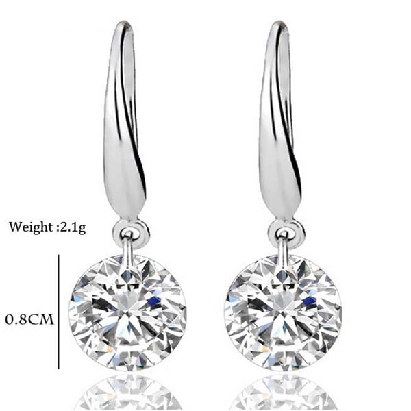 New Fashion  Crystal Stud Earrings for Women Jewelry Vintage Roman Small Earring