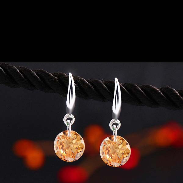 New Fashion  Crystal Stud Earrings for Women Jewelry Vintage Roman Small Earring