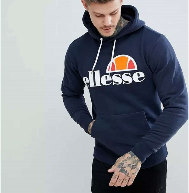 navy blue ellesse hoodie