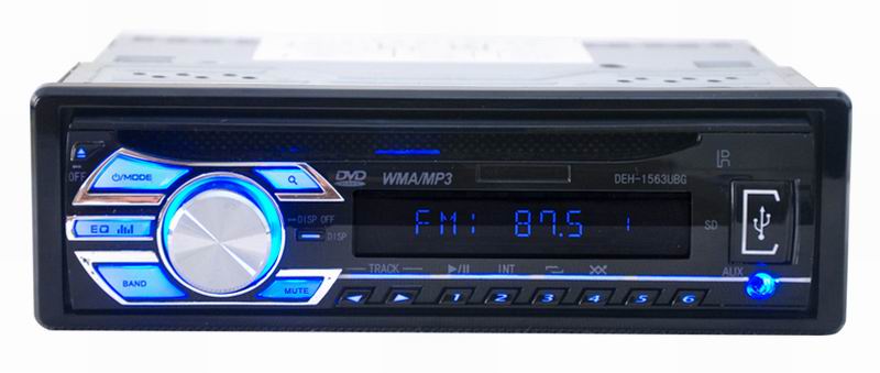 ouchuangbo 1DIN Car DVD 12V FM Aux Car Stereo Radio Audio CD DVD MP3 Player with SD USB