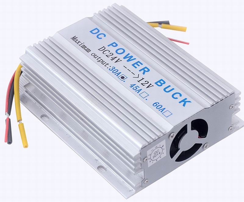 Ouchuangbo 24V DC to 12V Car Auto Power Inverter Converter Adaptor 30A 360W