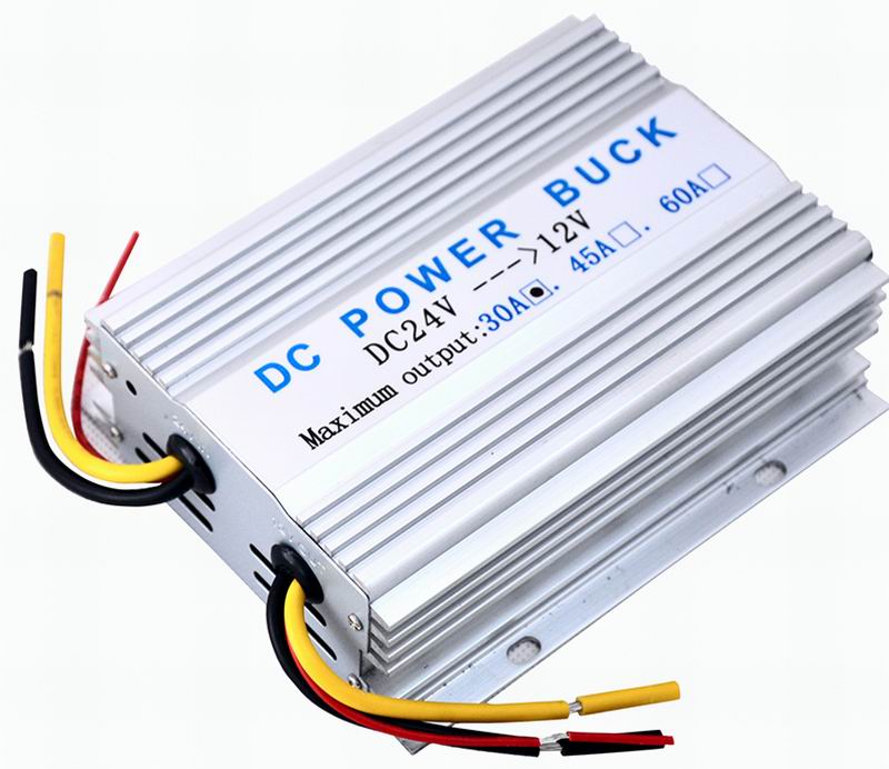 Ouchuangbo 24V DC to 12V Car Auto Power Inverter Converter Adaptor 30A 360W