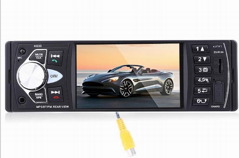 Ouchuangbo 4.1 single din car mp5 radio stereo with aux USB SD Bluetooth function