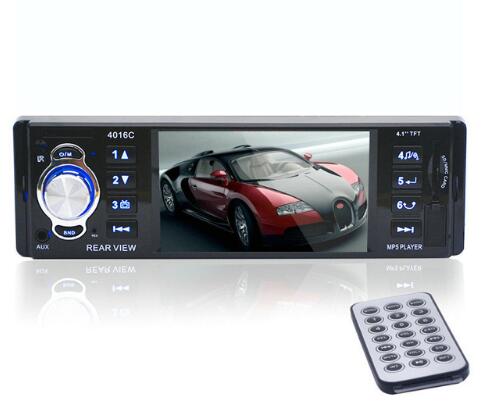Ouchuangbo 4.1 Inch Radios 12V/24V MP3 MP4 MP5 Car Audio With AUX USB BT