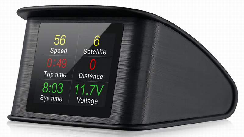 Car HUD GPS Head up Display OBD2 II EOBD Fuel Consumption 