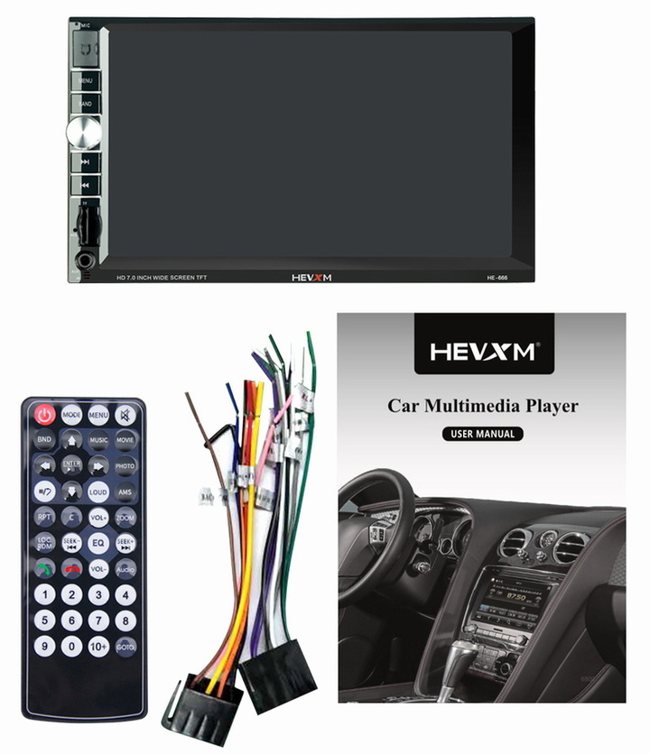 ouchuangbo  7 inch 2 dind car audio stereo support BT USB SD card phone link