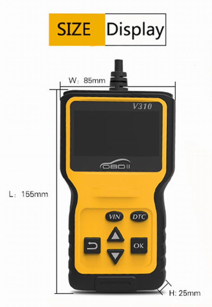 Ouchuangbo car Fault Code Readers Diagnostic OBD2 16Pin OBDII Male Scanner For cars after 2006