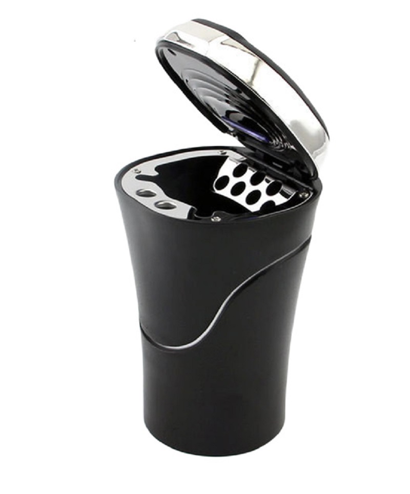 Ouchuangbo Car Ashtray Garbage solar Energy Storage Cup Container Cigar Ash Tray Car Styling