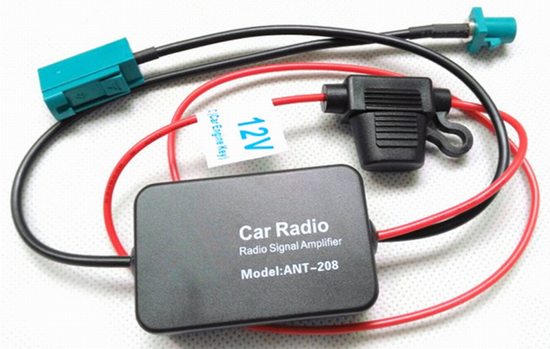 Ouchuangbo 12V car Antenna Radio Universal Auto FM Booster Amp 88-108