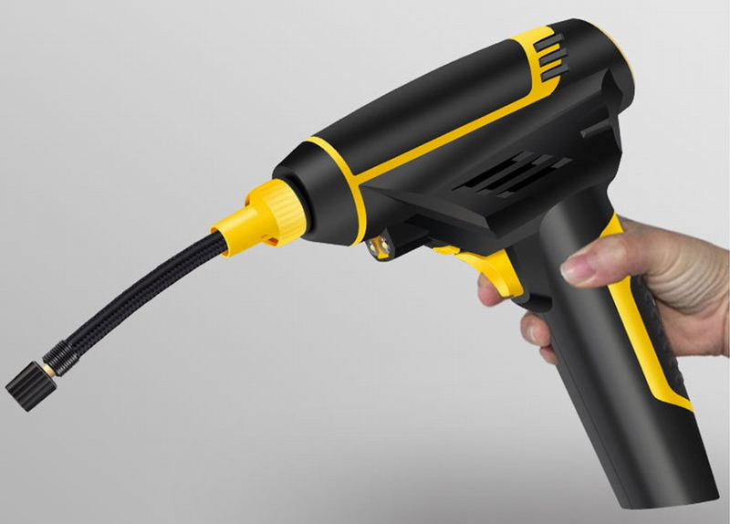 Ouchuangbo 12V Handheld digital Air Compressor Pump Tire Inflator Pump High Pressure Compressor