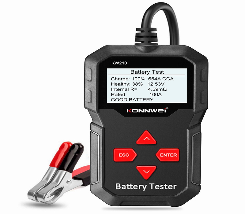 ouchuagnbo Automatic Smart 12V Car Battery Tester100 to 2000CCA Cranking Car Battery-Tester