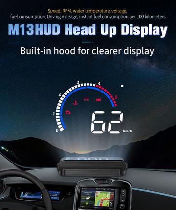 Ouchuangbo M Hud Obd Head Up Display Electronic Detector Fuel