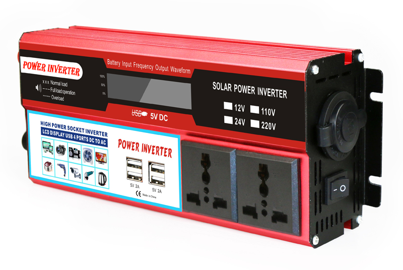 ouchuangbo 2000W car transformer converter inverter DC 12V AC 110/220V dual USB car adapter