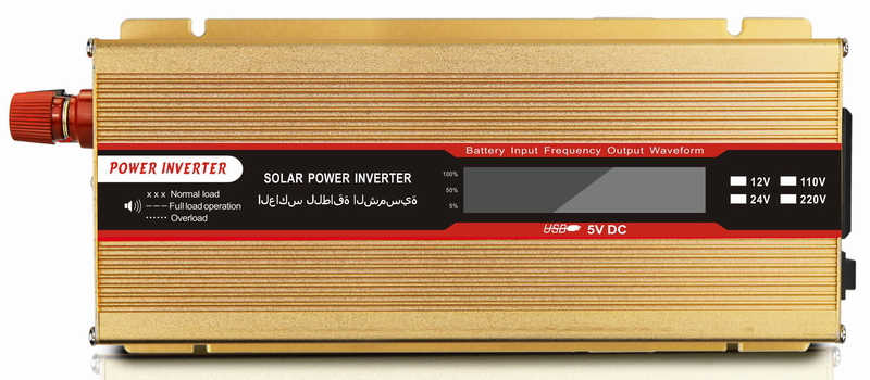 ouchuangbo Digital display 1000W12V to 220V portable inverter charger solar modified sine wave