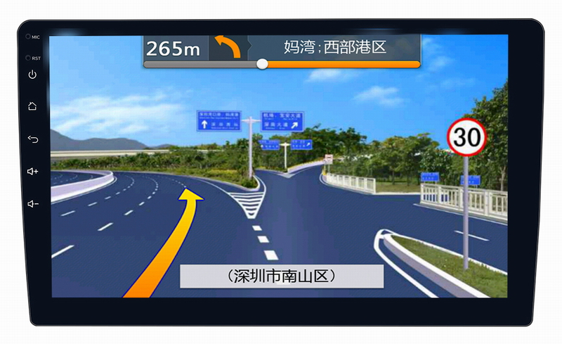ouchuangbo 10.1 inch universal Android 8.1 dual 2Din car MP5 player GPS Wifi Bluetooth radio