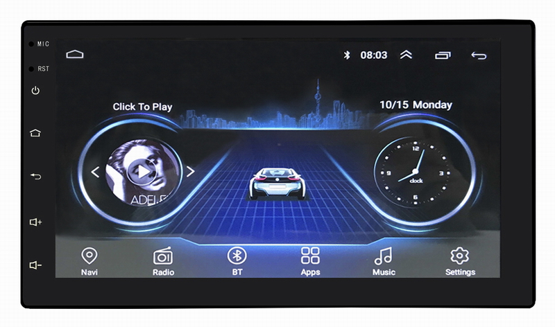 ouchuangbo Car radio 7 inch 2 Ding Android 6.0 GPS navigation touch screen HD car Bt MP5 player