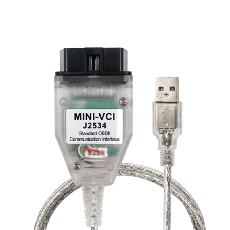 ouchuangbo MINI VCI V14.20.019 J2534 Scanning Cable Diagnostic Interface OBD2 Adapter of Toyota TIS