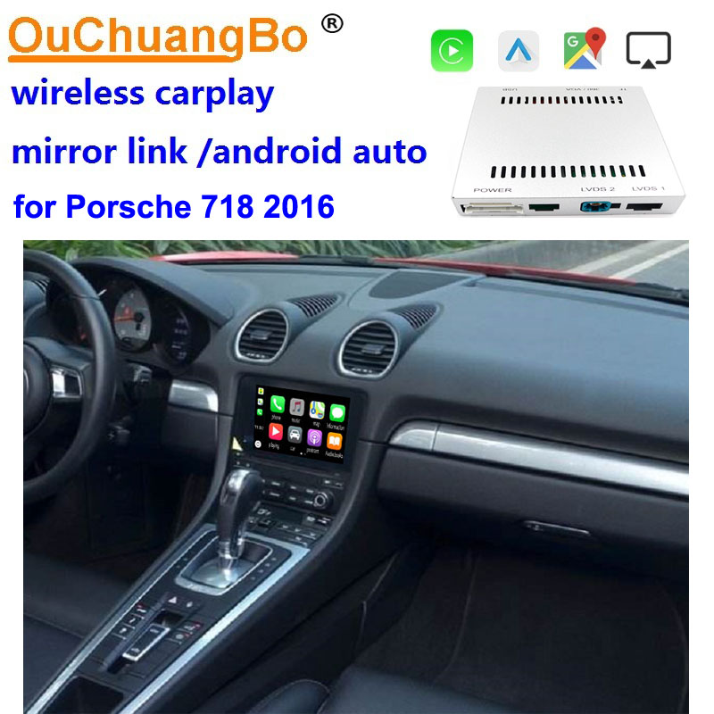 ouchuangbo For Porsche 718 2016-2018 wireless Carplay with Android auto mirror screen