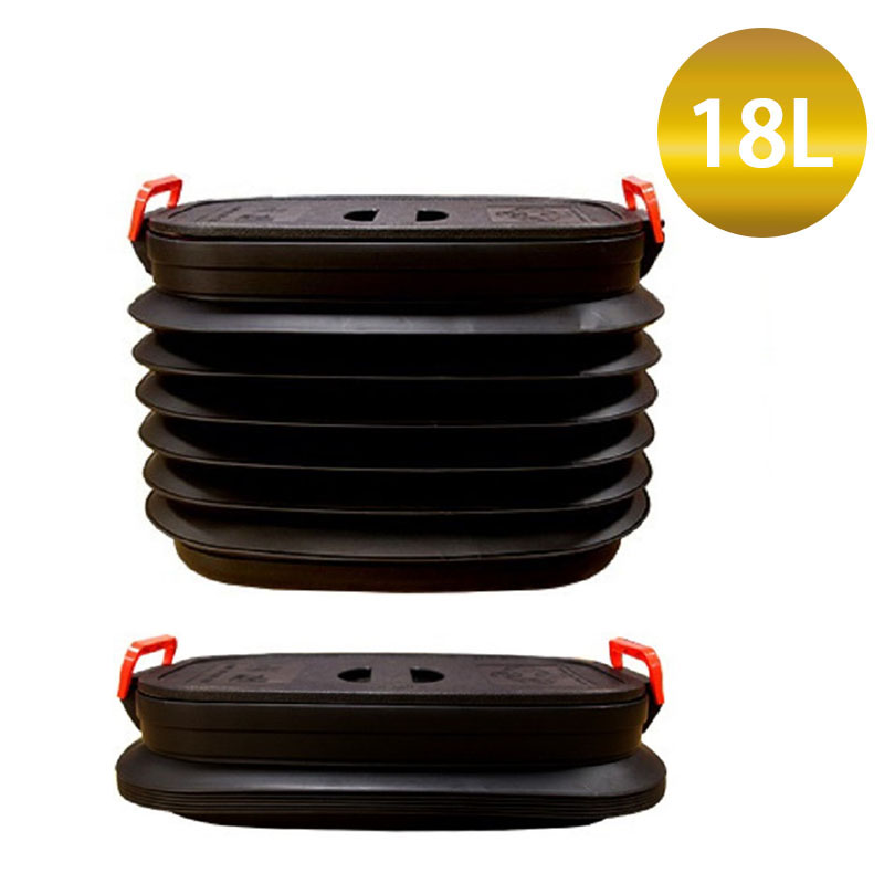 ouchuangbo 37L multi-functional car dustbin trash can portable car wash retractable bin It has a lid