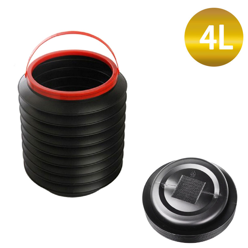 ouchuangbo 37L multi-functional car dustbin trash can portable car wash retractable bin It has a lid