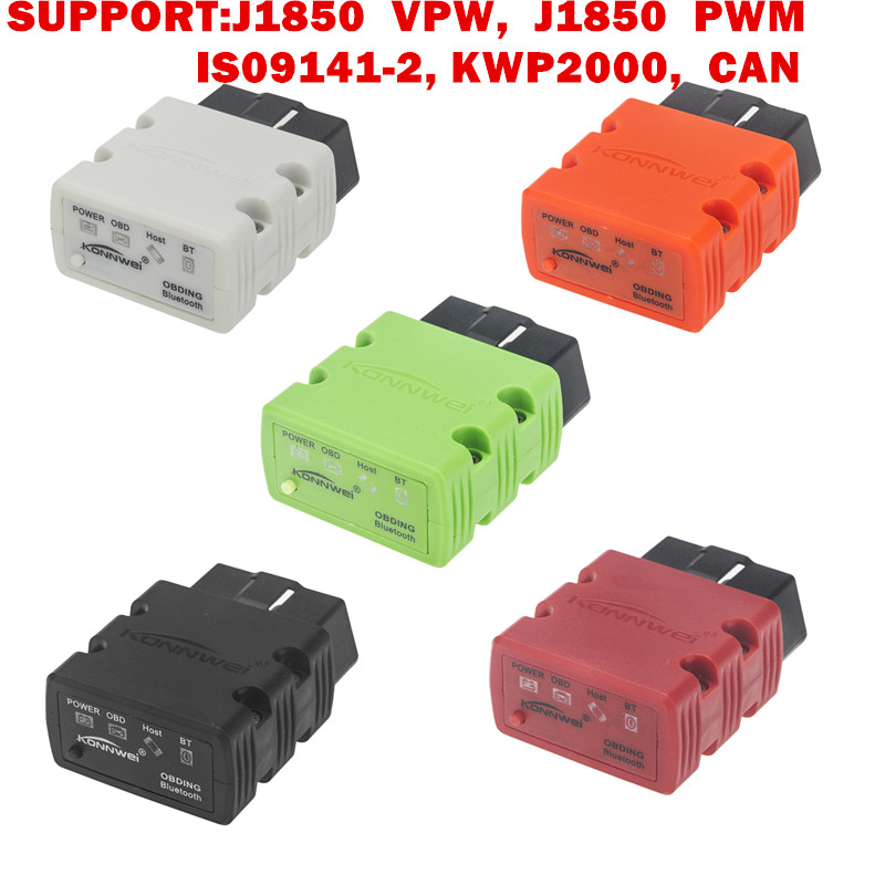 Ouchuangbo KW902 OBDII code reader elme 327 diagnostic tool can be used on Android PC