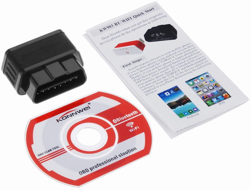 ouchuangbo KW903 Bluetooth3.0 OBD2 auto engine diagnostic code scanner auto parts auto scanning tool