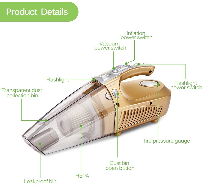 Ouchuangbo Dual Use 4 in 1 Vacuum Cleaner Dust Catcher Dry Wet Dust Vaccums