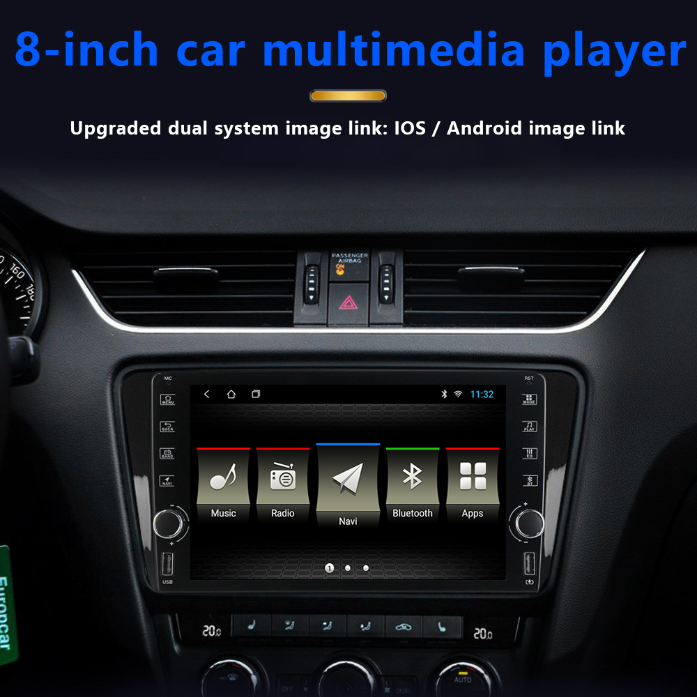 ouchuangbo Android 10.0 car radio 8 &quot;multimedia player GPS WiFi Bluetooth Player HD touch screen