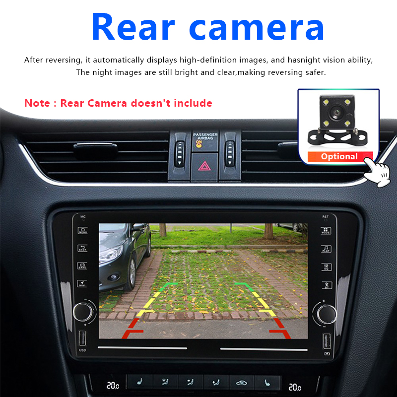 ouchuangbo Android 10.0 car radio 8 &quot;multimedia player GPS WiFi Bluetooth Player HD touch screen