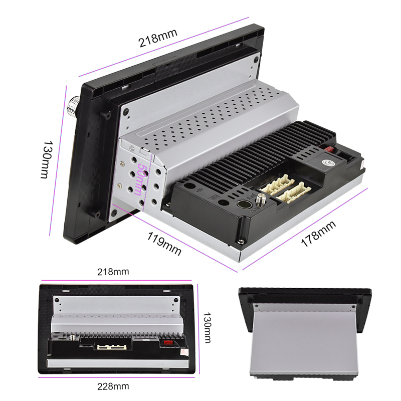 ouchuangbo Android 10.0 car radio 8 &quot;multimedia player GPS WiFi Bluetooth Player HD touch screen