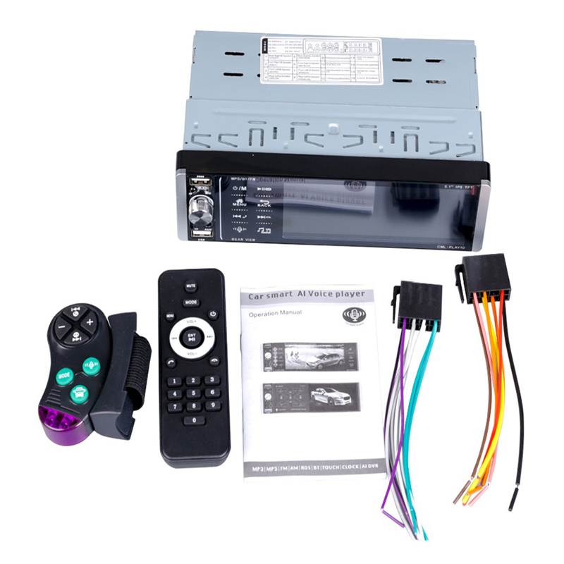 ouchuangbo 5.1 Inch Car MP5 radio media Player IPS Screen intelligence Voice AM FM BT 3USB