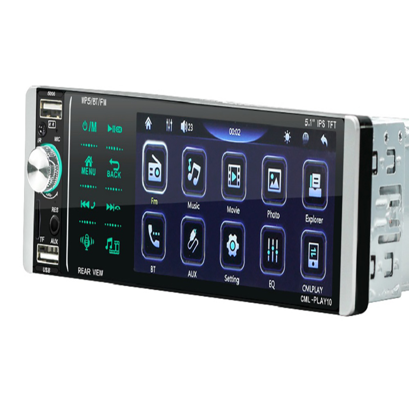 ouchuangbo 5.1 Inch Car MP5 radio media Player IPS Screen intelligence Voice AM FM BT 3USB