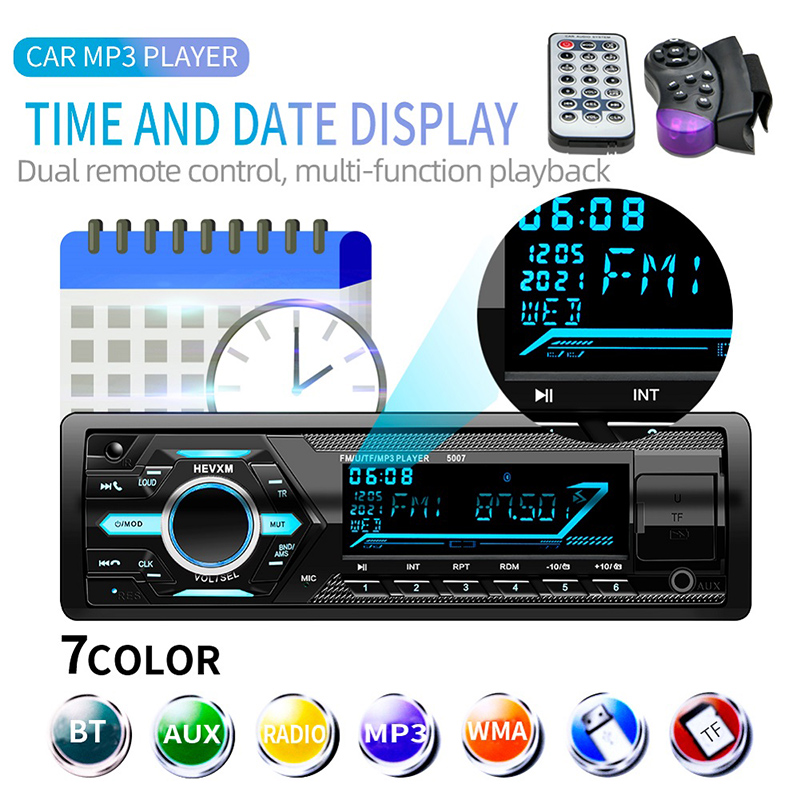 ouchuangbo Car Radio MP3 Bluetooth Audio Player Dual USB/SD stereo media Aux Input swc