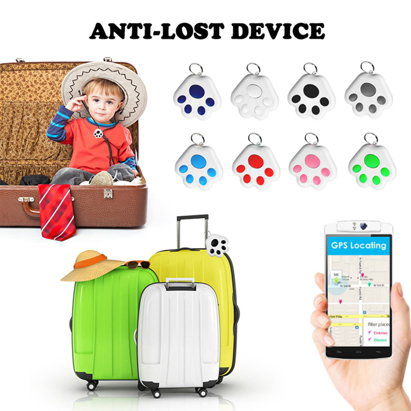 ouchuangbo Pet Smart GPS Tracker Mini Waterproof Bluetooth Locator for Car Wallet Key Collar