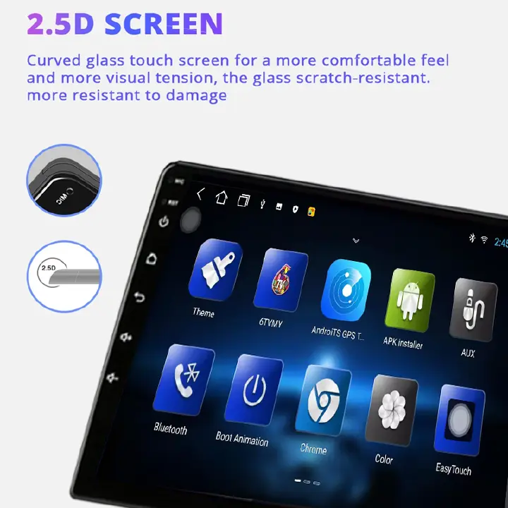 ouchuangbo Android 11.0 car radio 10.1 inch video player GPS navigation WiFi Bluetooth player aux auto stereo