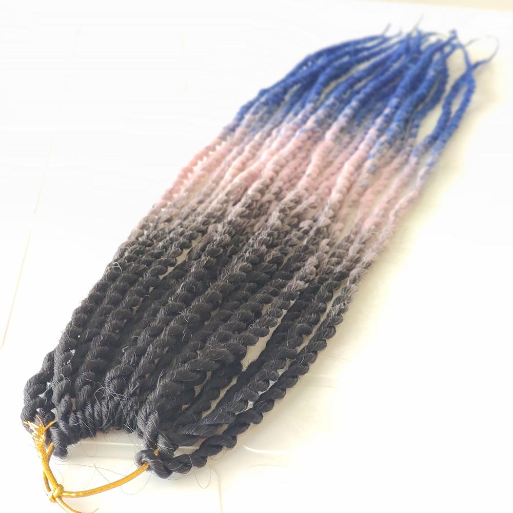 BQHAIR 32-3 Senegalese twist hair T-pink-blue