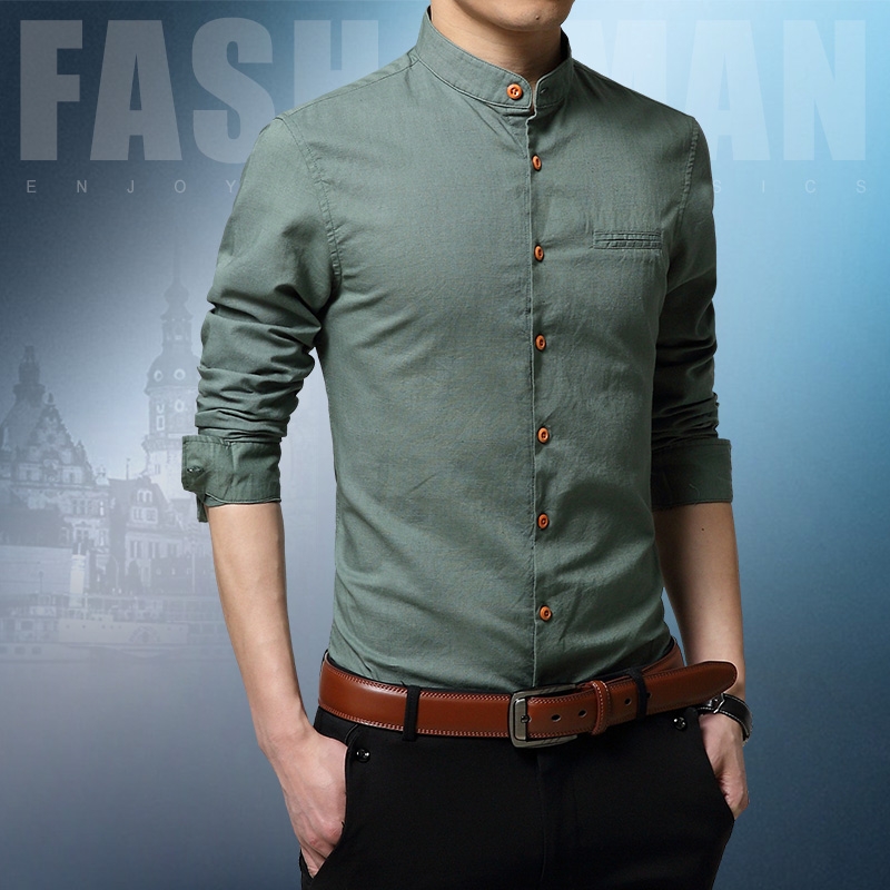 Kilimall 100 High Quality Pure Cotton Fabric Hirts Men Long