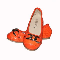 Amaiya Elegance  pu close bright orange shoes orange 25