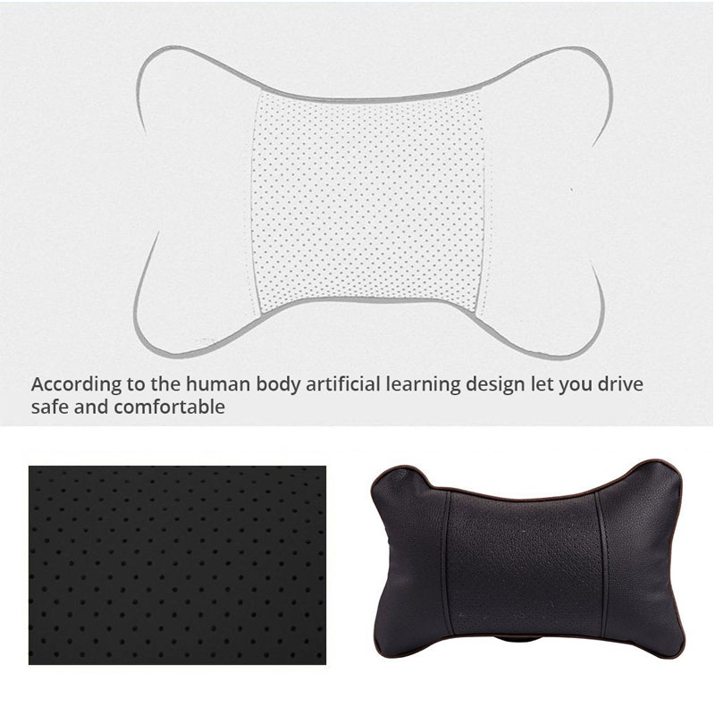 ISEEN Brand 2PCS Car Neck Pillow Rest Pillow Pad Cushion