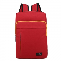 ISEEN Brand Canvas College Students Fits Laptop and Notebook Canvas Backpacks  for Outdoor Camping red 30cm(l)*10cm(w)*40cm(h)
