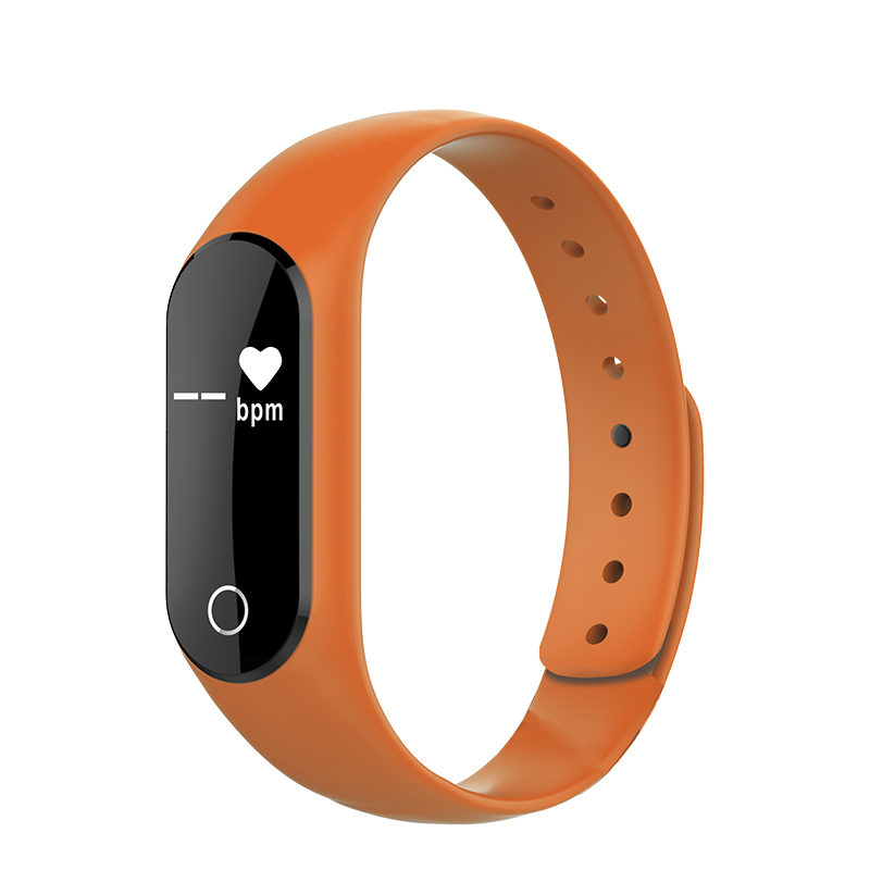 intelligent wristband touch screen dynamic Heart rate monitor Calories Step movement wristband