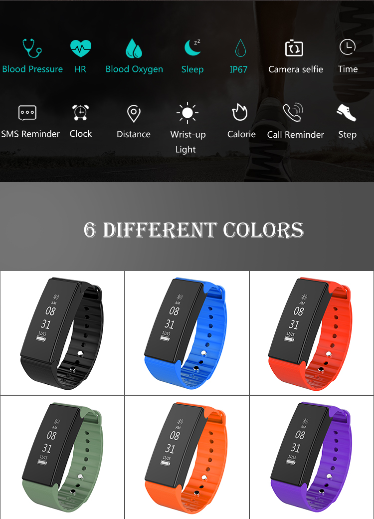 intelligent Couple Heart rate wristband Sleep Call information remind waterproof Step wristband