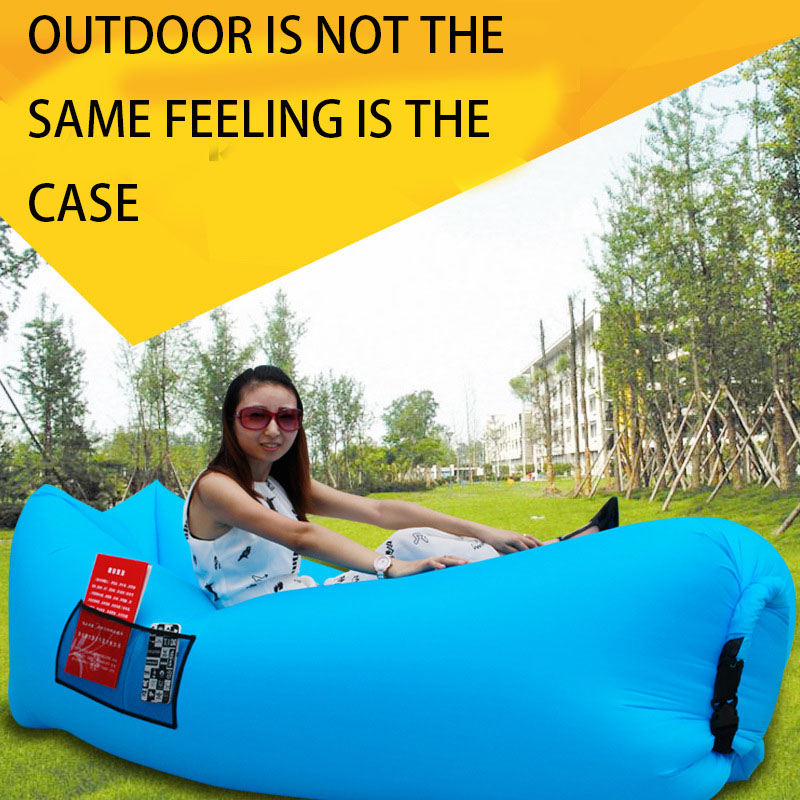 Square Inflatable lazy Side bag sofa Portable outdoor Beach rest air sofa Foldable camping