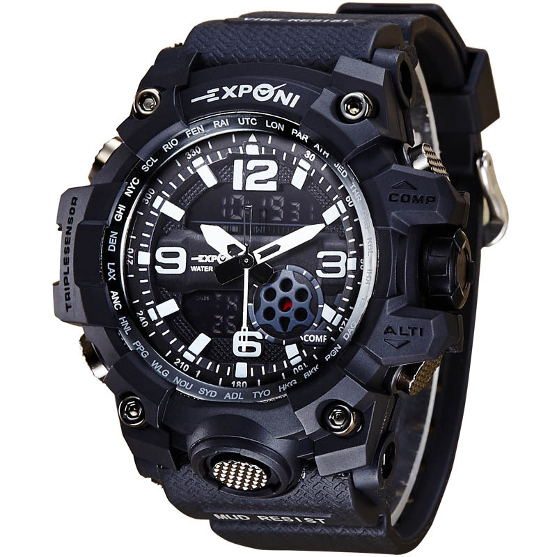 Creative Upscale Electronic Watch Student Watch Waterproof Boys Movement Multifunction Digital Watch