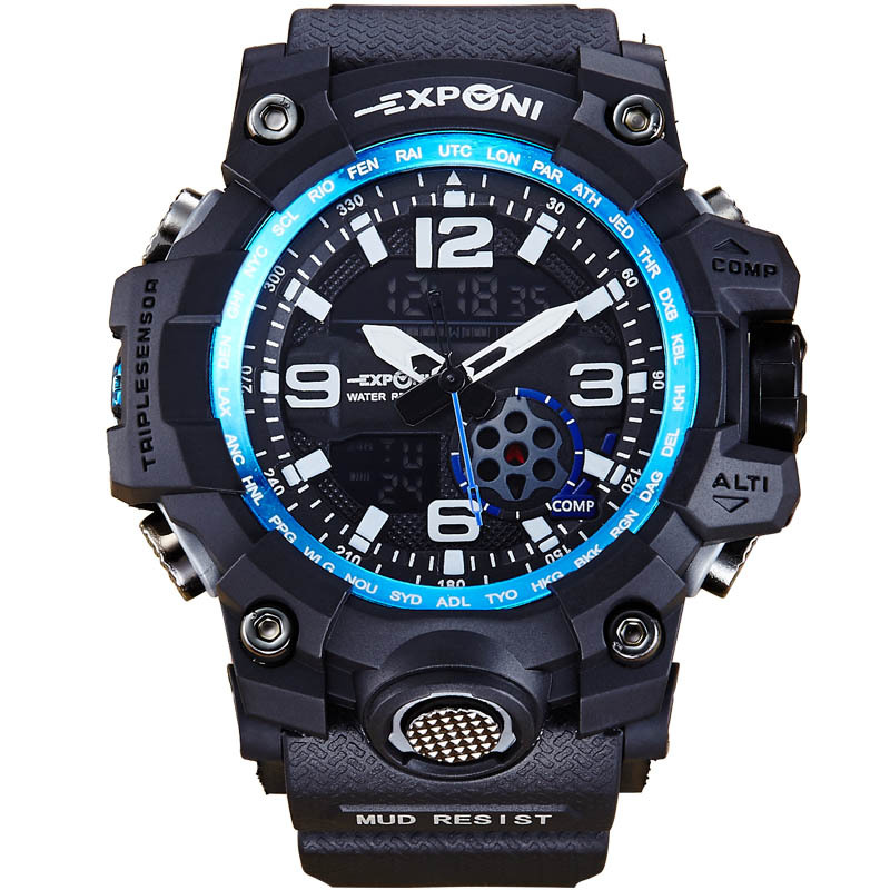 Creative Upscale Electronic Watch Student Watch Waterproof Boys Movement Multifunction Digital Watch