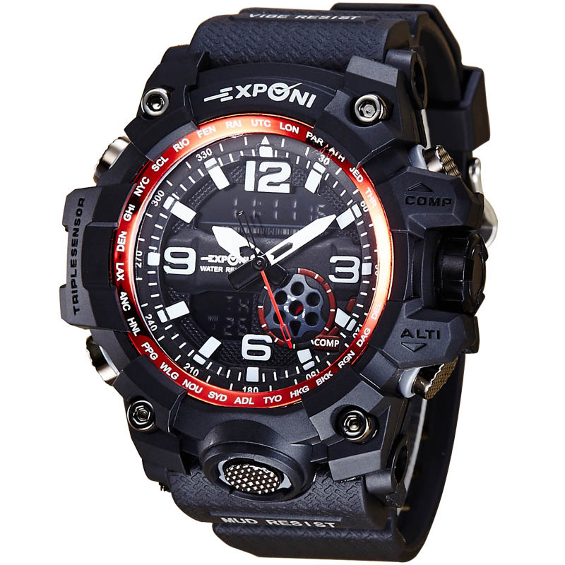 Creative Upscale Electronic Watch Student Watch Waterproof Boys Movement Multifunction Digital Watch