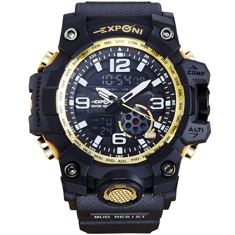 Creative Upscale Electronic Watch Student Watch Waterproof Boys Movement Multifunction Digital Watch