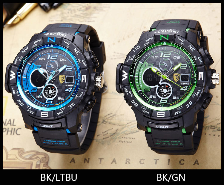 Men Movement Watch  Depth Waterproof diving Luminous Multifunction Digital Watch  Waterproof Watch